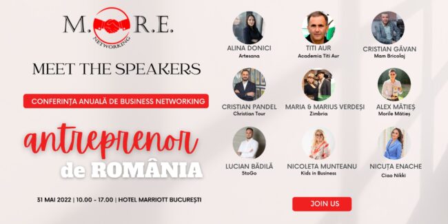 „Antreprenor de România” Conferința Anuală de Business Networking 31 mai 2022, JW Marriott Grand Hotel