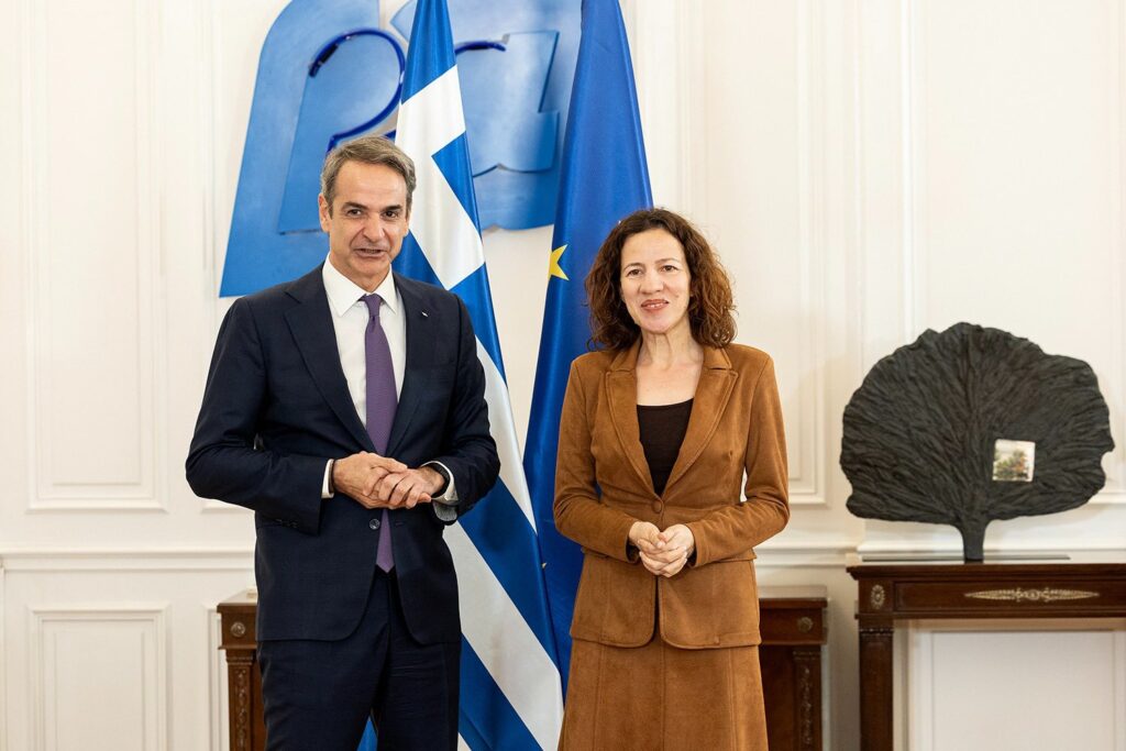 Roxana Mînzatu s-a întâlnit cu premierul grec Kyriakos Mitsotakis la Atena