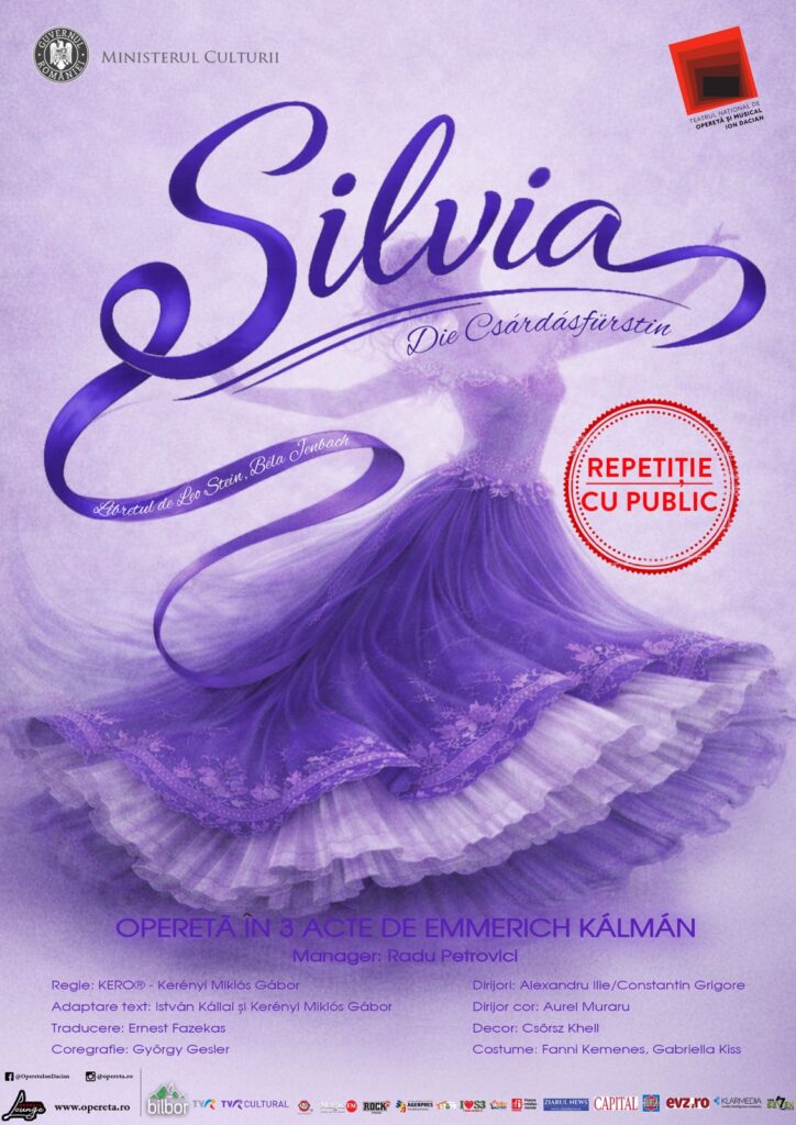 Repetiția generală a operetei Silvia – dedicată elevilor și studenților