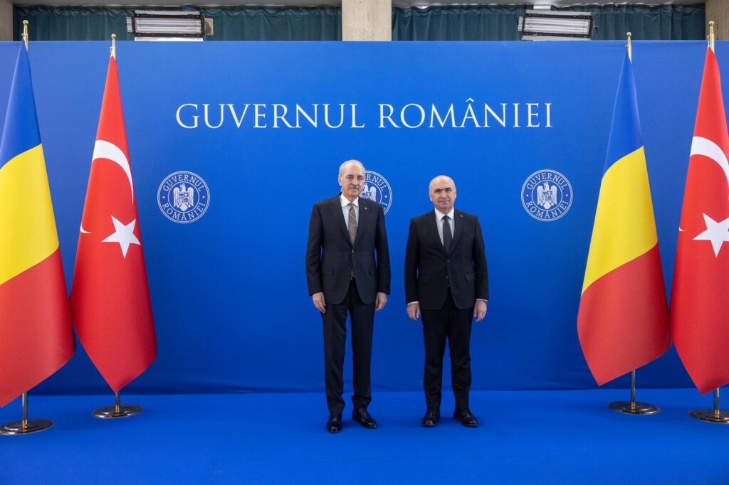 Întrevederea premierului Ilie Bolojan cu Numan Kurtulmuş, Președintele Marii Adunări Naționale a Republicii Turcia